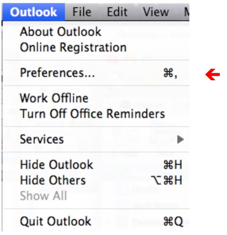 Outlook Preferences